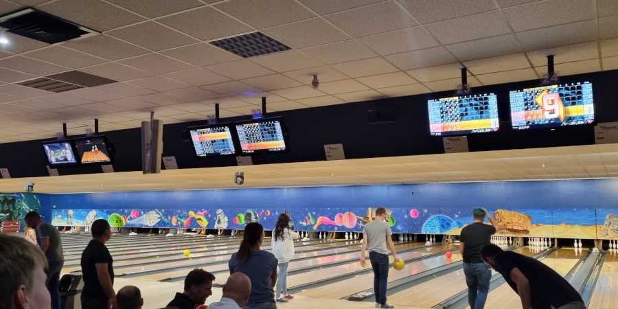 Mitarbeiter Bowling-Turnier