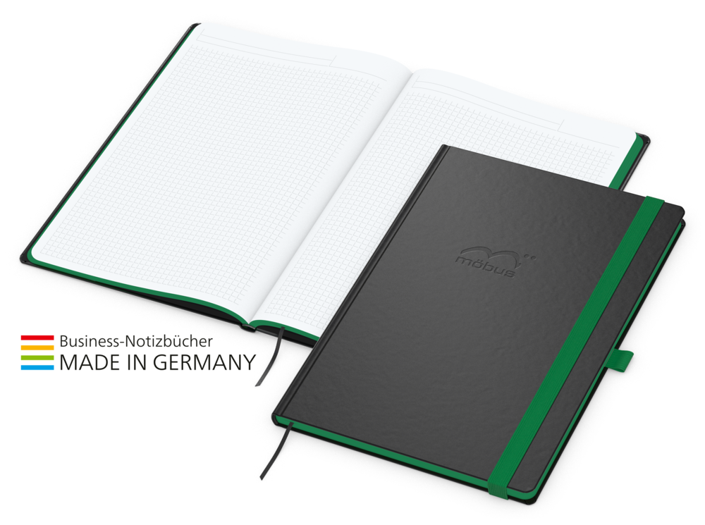 Color-Book bestseller inkl. Prägung A4, grün