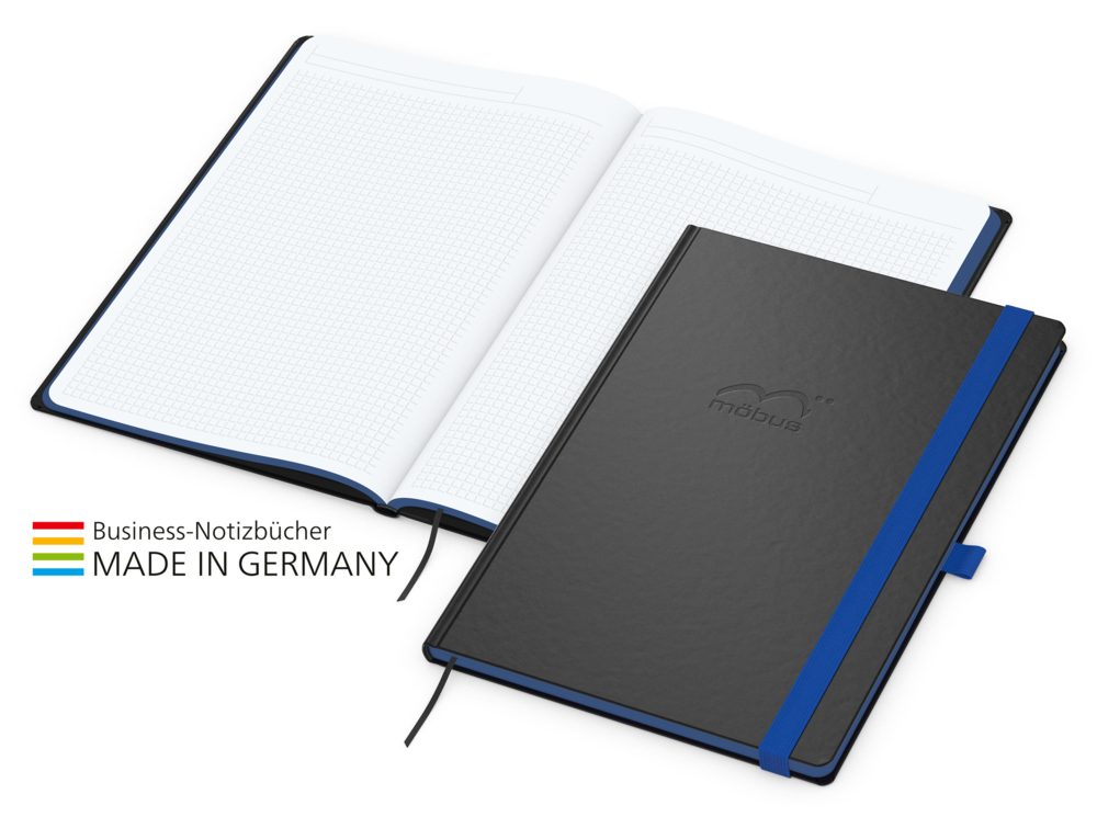 Color-Book bestseller inkl. Prägung A4, mittelblau